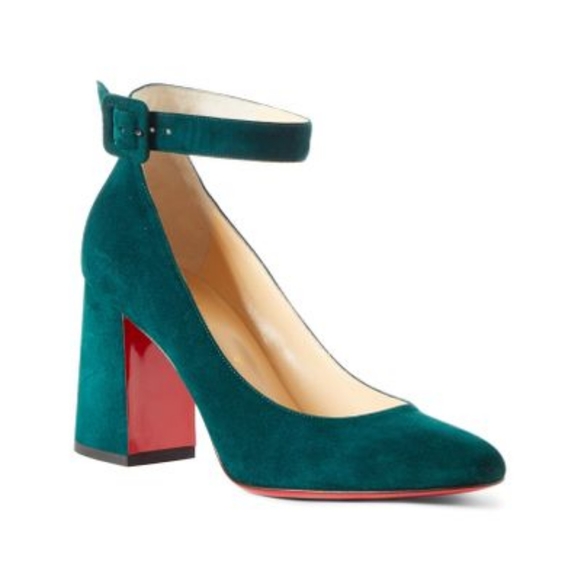 louboutin ankle strap pumps